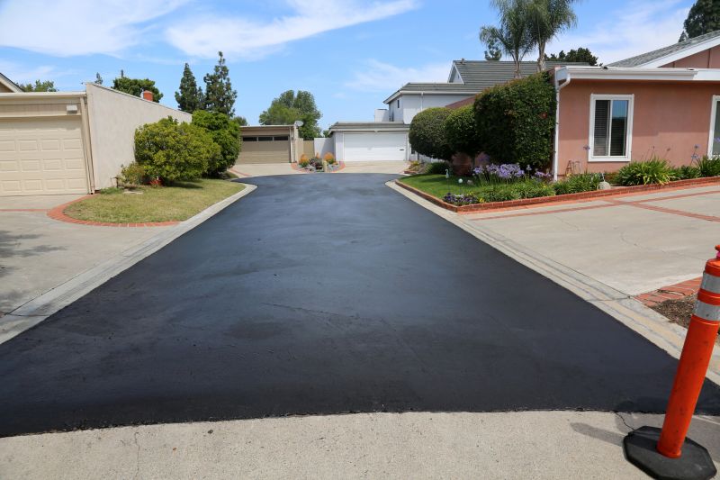 Residential Asphalt Driveway Close-Up