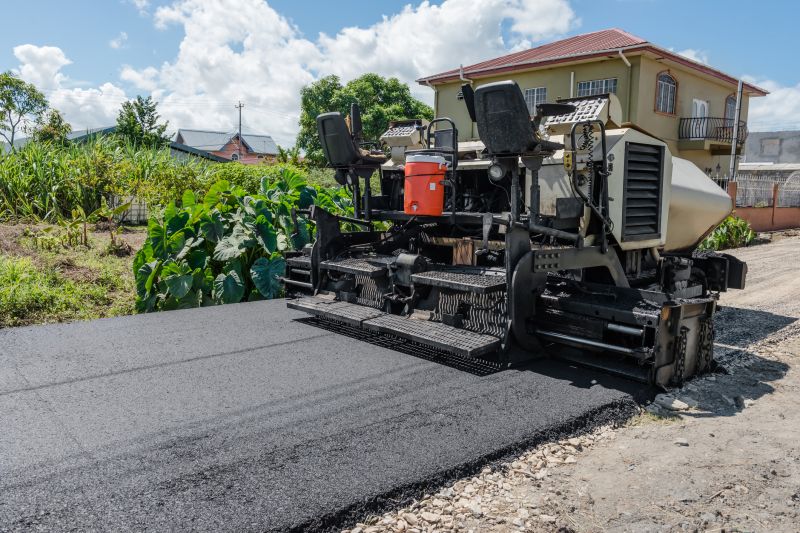 Asphalt Paving Equipment at Work